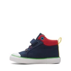 Clarks Foxing Tor Hi Toddler Navy Combination -Clarks 26173005 W 5