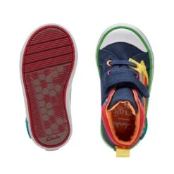 Clarks Foxing Tor Hi Toddler Navy Combination -Clarks 26173005 W 7