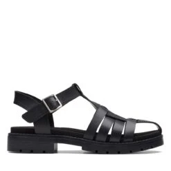 Clarks Orinoco Band Black Leather