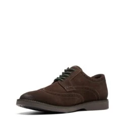 Clarks Atticus LT Limit Dark Brown Suede -Clarks 26173555 W 4